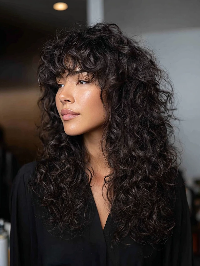 Natural Texture Spring Hairstyles For Curly Hair With Defined Curls With Silky Smooth Strands, Face-Framing Layers And A Fresh Salon Shine