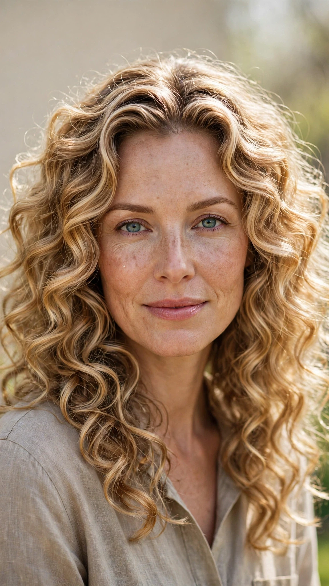 Natural Texture Spring Hairstyles For Curly Hair With Defined Curls With Silky Smooth Strands, Graduated Layers And Honey Blonde Shine