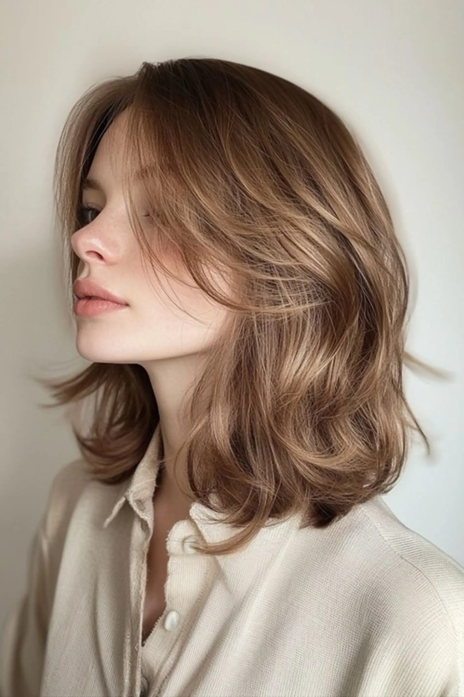 18 Natural texture spring hairstyles for fine hair with light volume That Are Chic, Fresh and Flattering 8 Natural Texture Spring Hairstyles For Fine Hair With Light Volume With Delicate Natural Movement, Subtle Internal Layers And Warm Chestnut Warmth