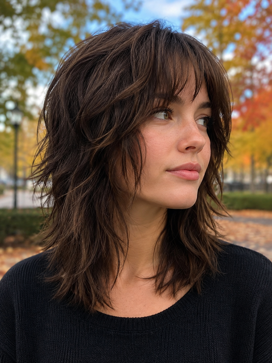 18 Natural texture spring hairstyles for fine hair with light volume That Are Chic, Fresh and Flattering 17 Natural Texture Spring Hairstyles For Fine Hair With Light Volume With Gentle Tousled Texture, Graduated Layers And Rich Chocolate Depth