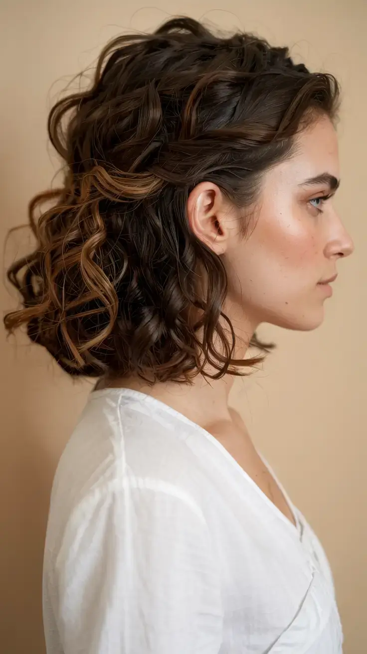 Natural Texture Spring Hairstyles For Wavy Hair With A Salt Spray Finish With A Relaxed Lived-In Wave, Subtle Internal Layers And A Glossy Shine Finish
