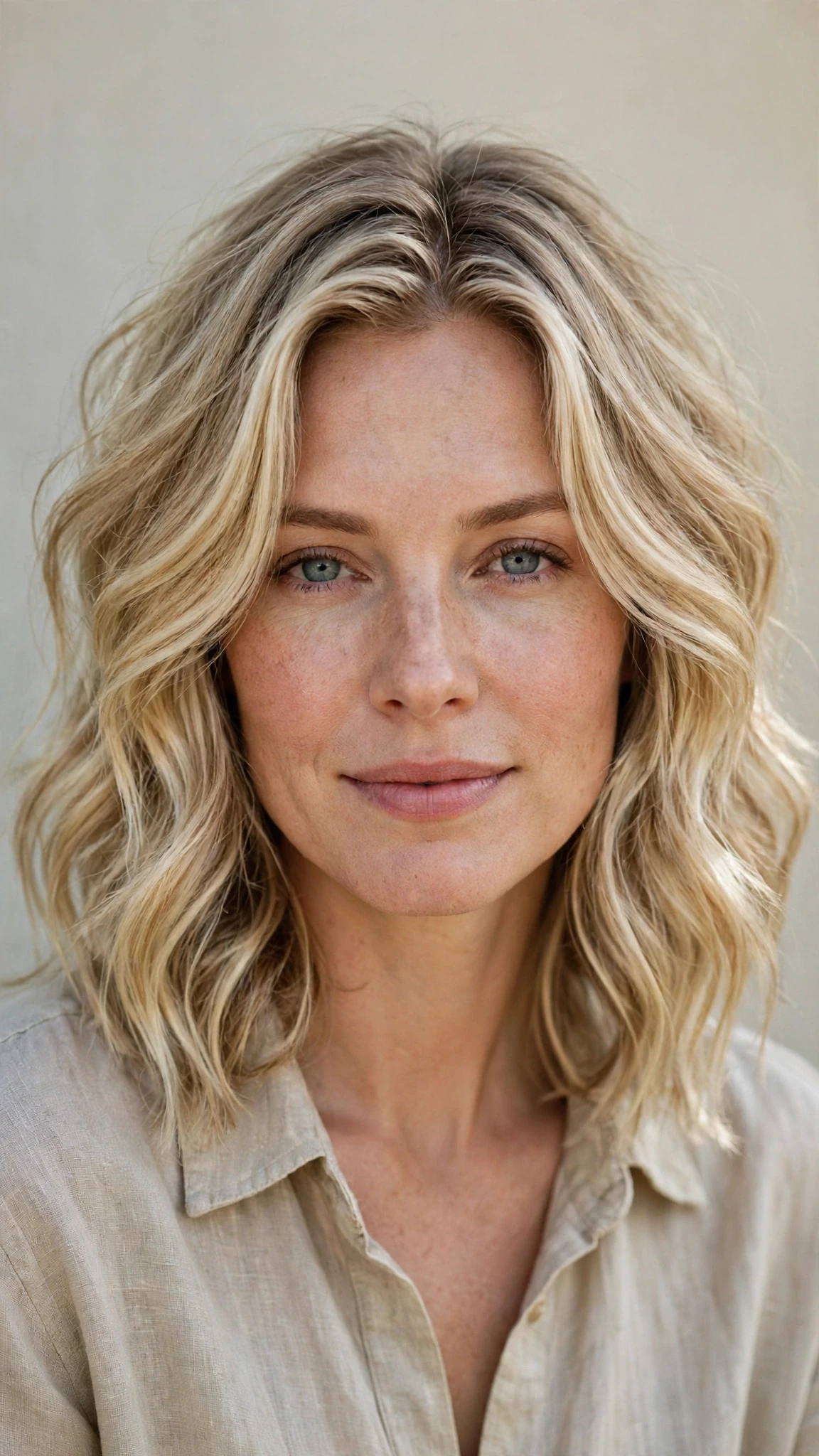Natural Texture Spring Hairstyles With Air Dried Waves With Soft Waves, Graduated Layers And Delicate Blonde Dimension