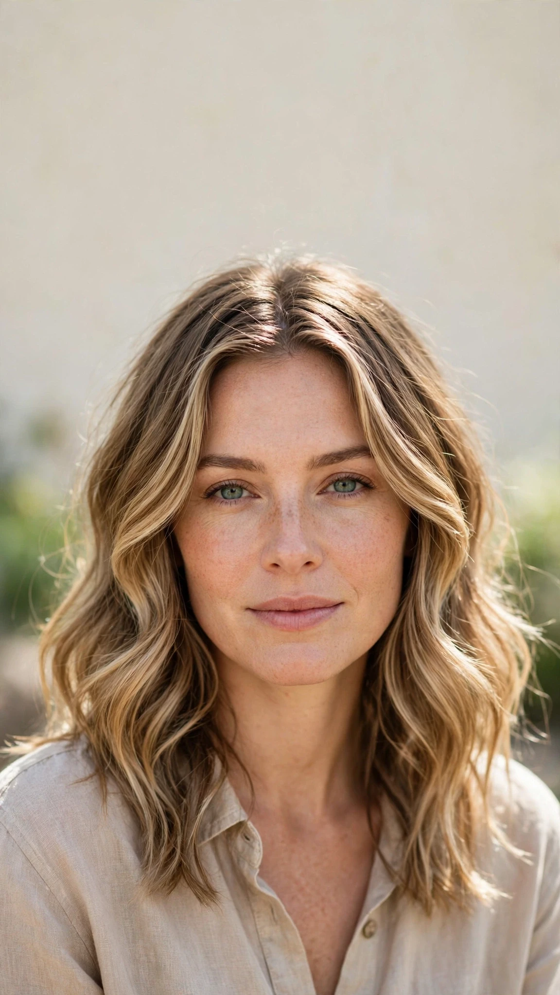 Natural Texture Spring Hairstyles With Air Dried Waves With Soft Waves, Face-Framing Layers And Sunlit Dimension