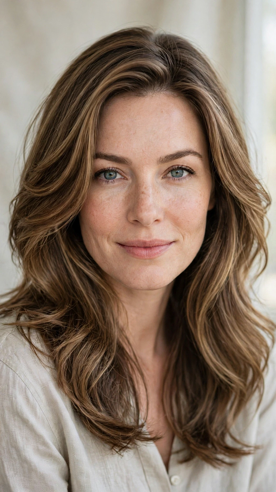 Natural Texture Spring Hairstyles With Air Dried Waves With A Polished Blowout, Long Soft Layers And A Fresh Salon Shine