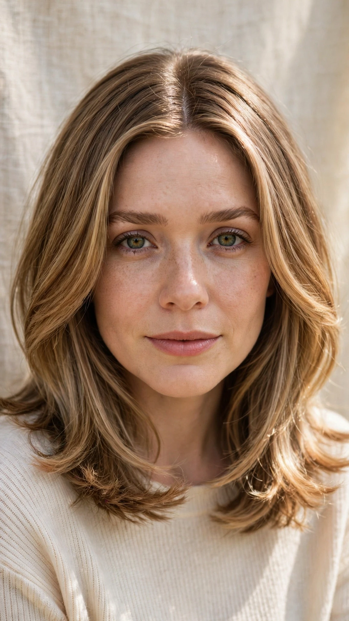 22 Olsen tuck hairstyles for spring with a middle part and glossy ends That Are Chic, Fresh and Flattering 10 Olsen Tuck Hairstyles For Spring With A Middle Part And Glossy Ends With Soft Bends And Flicked Ends, Subtle Internal Layers And Sunlit Dimension
