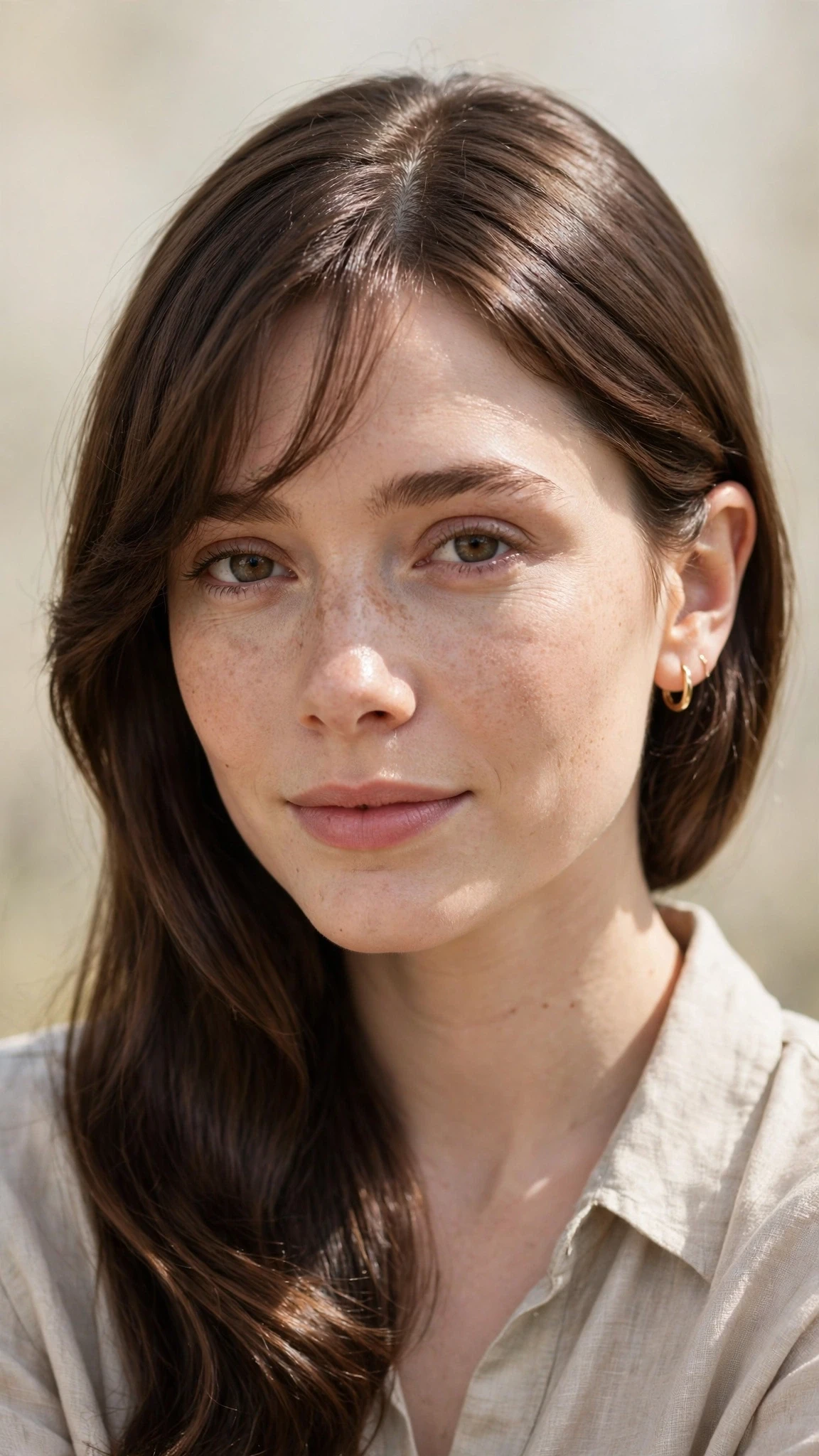 22 Olsen tuck hairstyles for spring with a middle part and glossy ends That Are Chic, Fresh and Flattering 11 Olsen Tuck Hairstyles For Spring With A Middle Part And Glossy Ends With Silky Smooth Strands, A Soft Side-Swept Fringe And Natural Brunette Depth