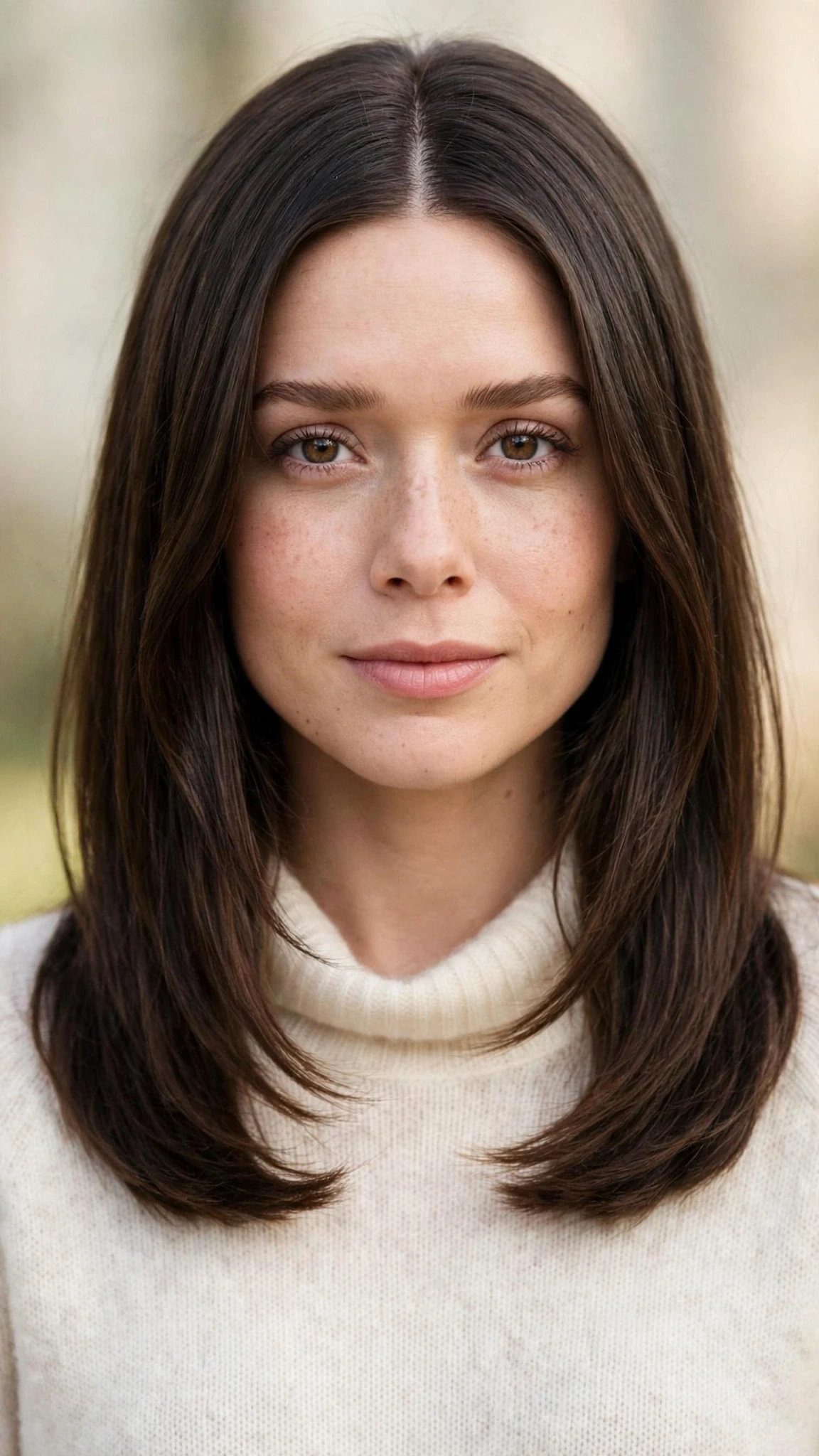 22 Olsen tuck hairstyles for spring with a middle part and glossy ends That Are Chic, Fresh and Flattering 16 Olsen Tuck Hairstyles For Spring With A Middle Part And Glossy Ends With A Sleek Straight Finish, Blunt Ends With Soft Layers And Natural Brunette Depth