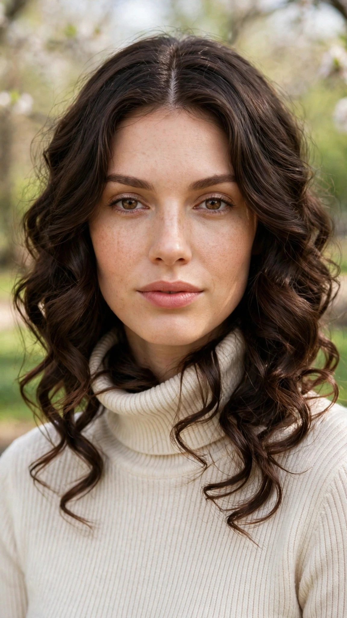 22 Olsen tuck hairstyles for spring with a middle part and glossy ends That Are Chic, Fresh and Flattering 17 Olsen Tuck Hairstyles For Spring With A Middle Part And Glossy Ends With Loose Romantic Curls, A Deep Side Part And Rich Chocolate Depth