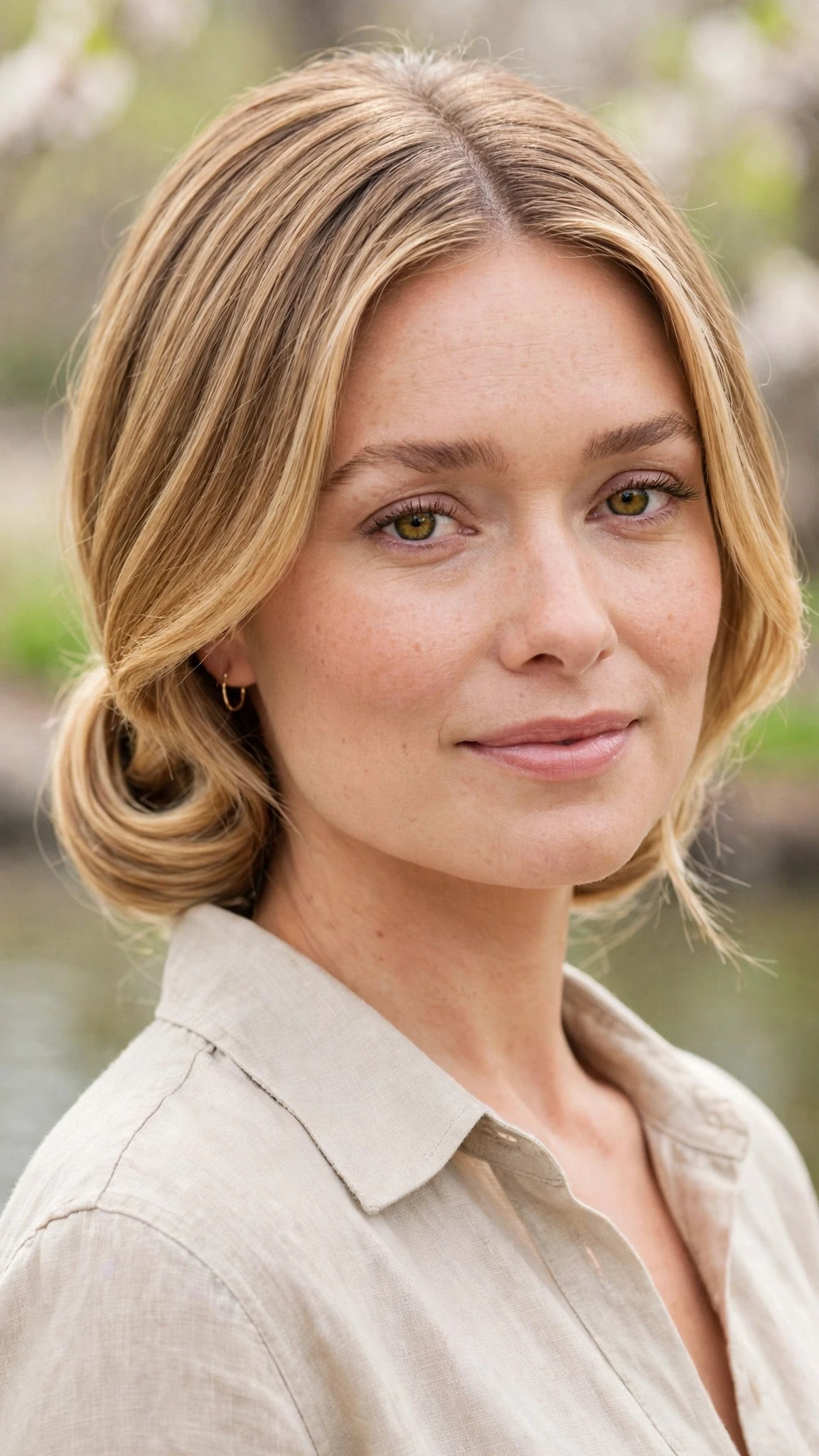 22 Olsen tuck hairstyles for spring with a middle part and glossy ends That Are Chic, Fresh and Flattering 19 Olsen Tuck Hairstyles For Spring With A Middle Part And Glossy Ends With Silky Smooth Strands, Graduated Layers And Honey Blonde Shine