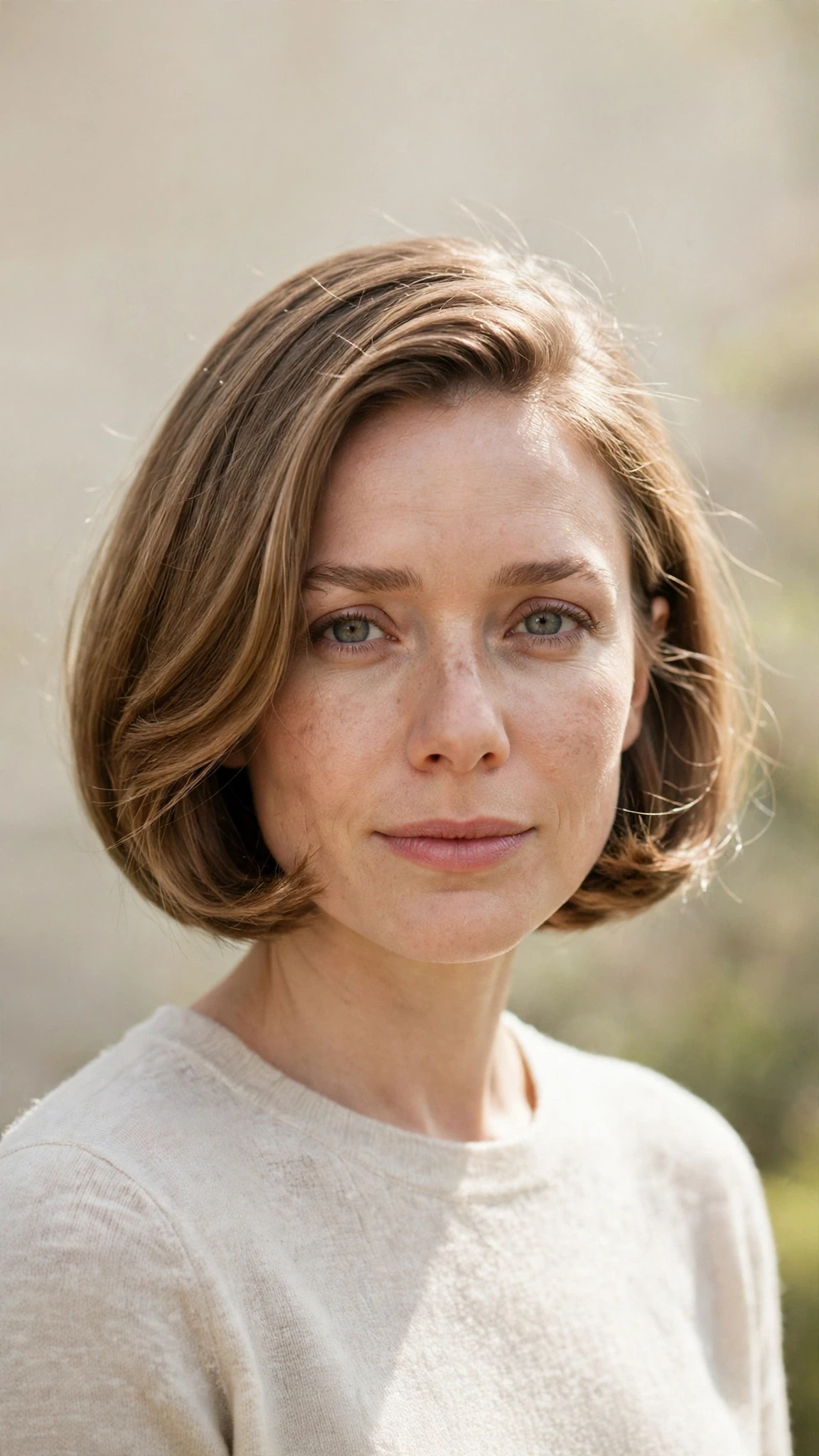 Olsen Tuck Hairstyles For Spring With A Sleek Bob And Minimal Styling With A Polished Blowout, Wispy Pieces Around The Face And A Glossy Shine Finish