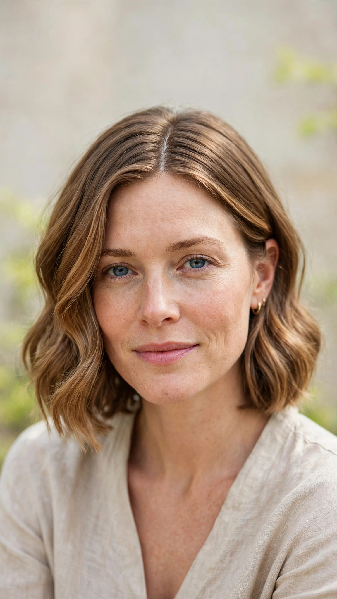 Olsen Tuck Hairstyles For Spring With A Sleek Bob And Minimal Styling With A Relaxed Lived-In Wave, A Centre Part With Soft Layers And Warm Caramel Tones