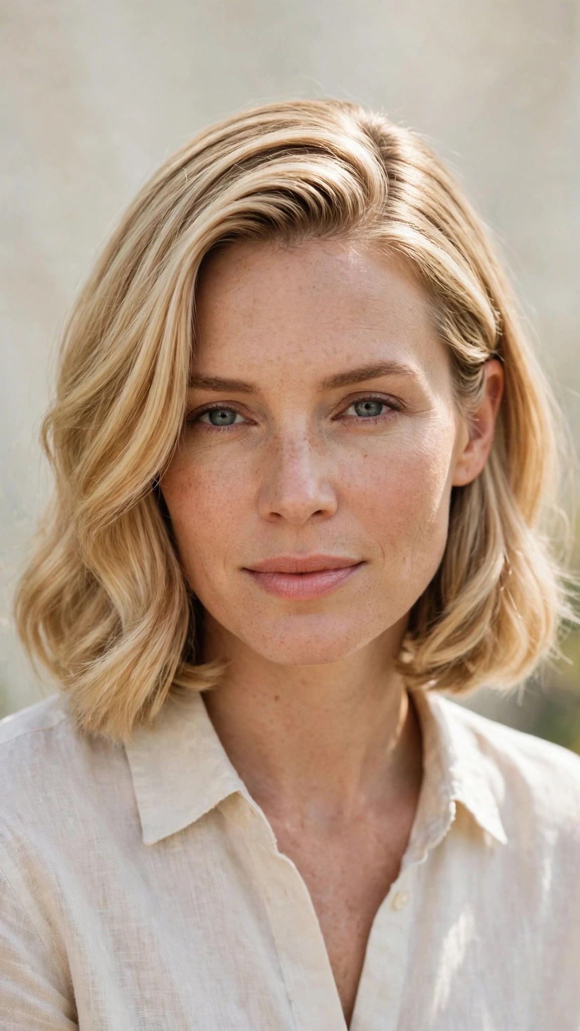 Olsen Tuck Hairstyles For Spring With A Sleek Bob And Minimal Styling With Soft Waves, A Deep Side Part And Honey Blonde Shine
