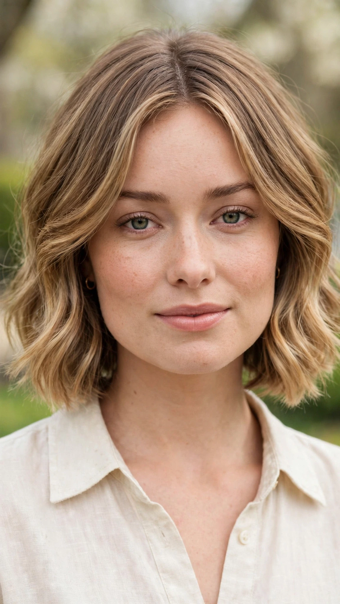 Olsen Tuck Hairstyles For Spring With A Sleek Bob And Minimal Styling With Soft Waves, A Layered Shape That Moves And Soft Golden Pieces