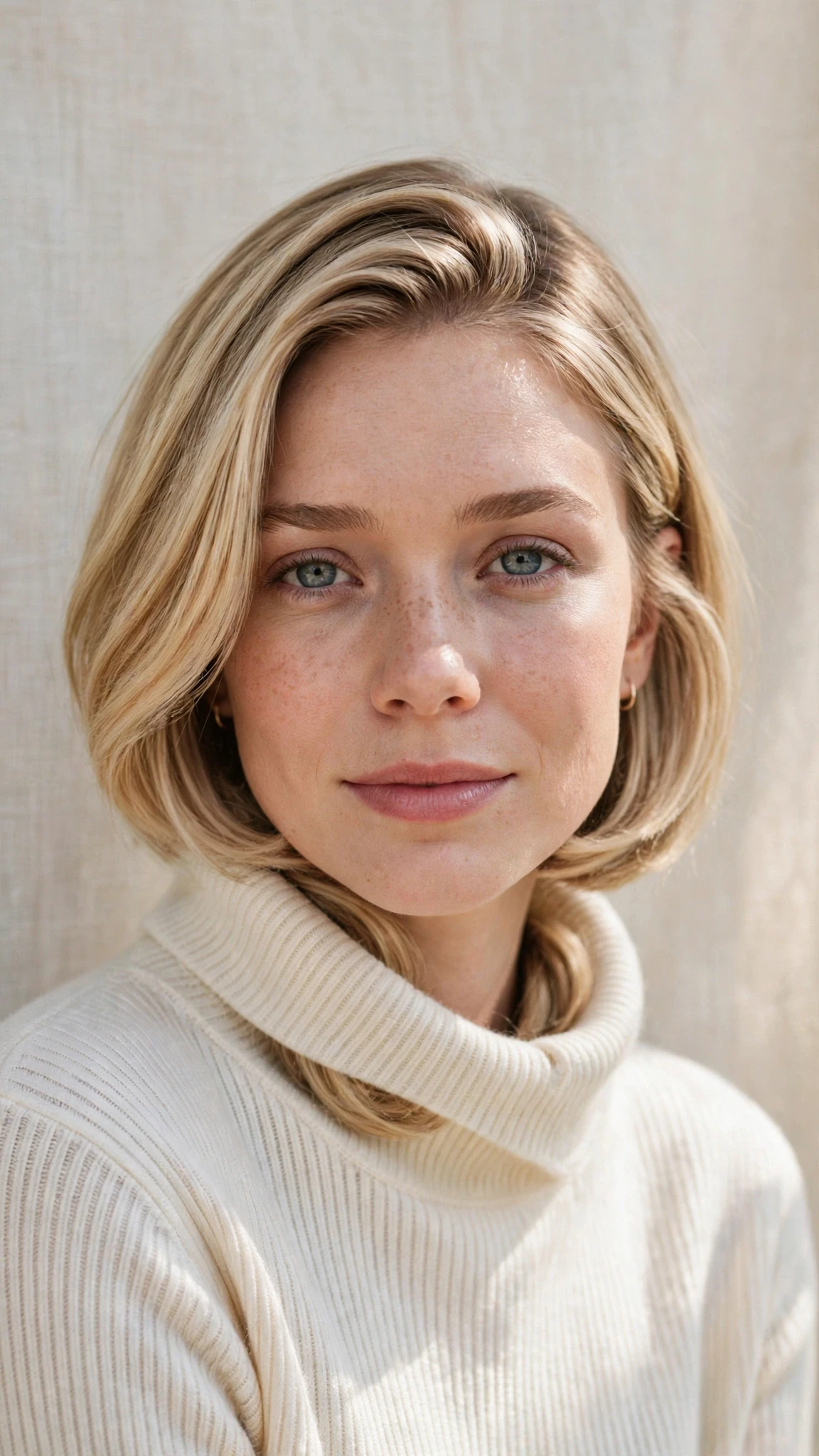 Olsen Tuck Hairstyles For Spring With A Sleek Bob And Minimal Styling With Smooth Glossy Lengths, Face-Framing Layers And Delicate Blonde Dimension