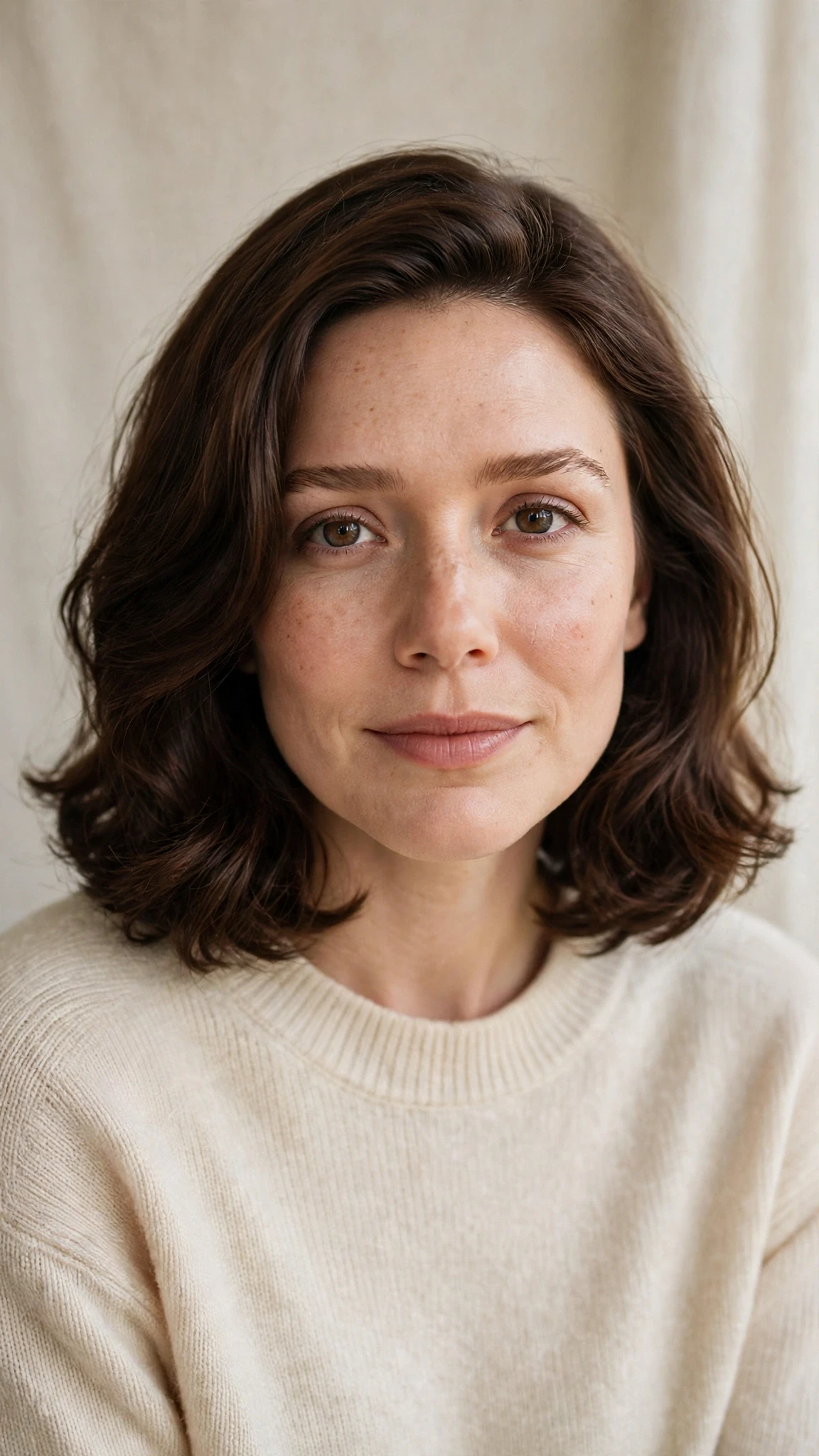 Olsen Tuck Hairstyles For Spring With A Sleek Bob And Minimal Styling With A Relaxed Lived-In Wave, Long Soft Layers And Rich Chocolate Depth