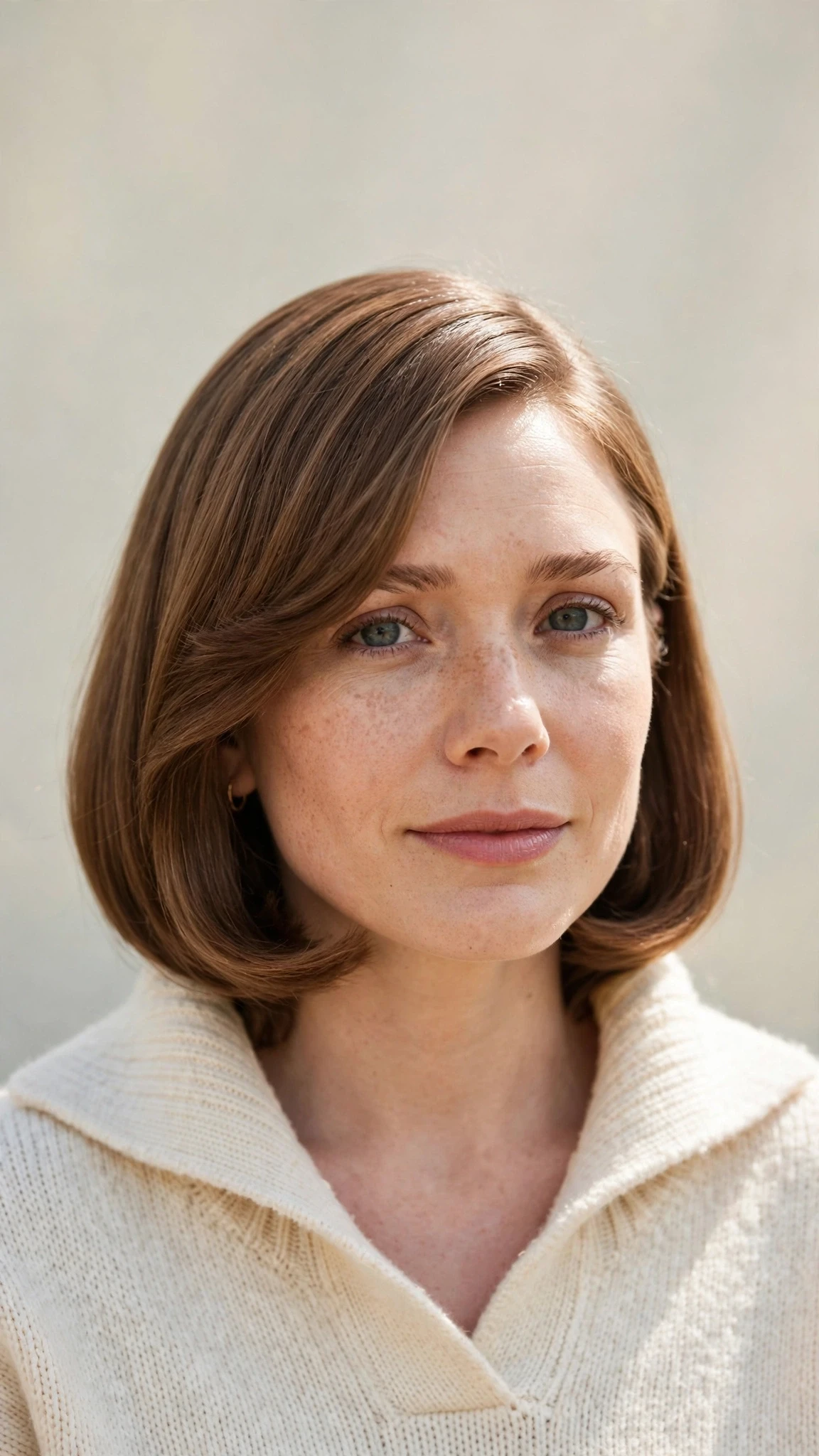 Olsen Tuck Hairstyles For Spring With A Sleek Bob And Minimal Styling With Smooth Glossy Lengths, A Soft Side-Swept Fringe And A Fresh Salon Shine