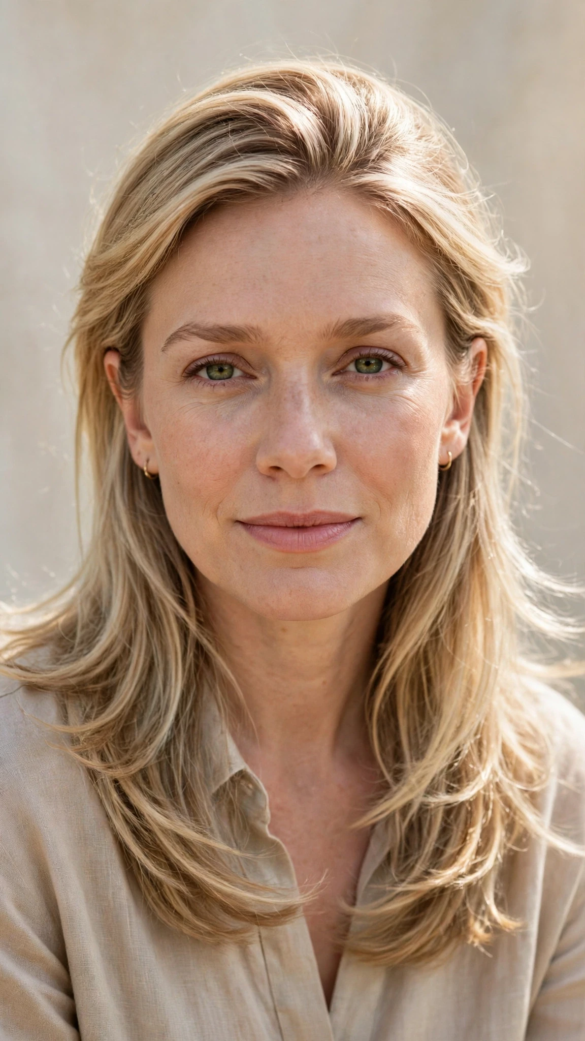 Olsen Tuck Hairstyles For Spring With Hair Tucked Behind The Ears With Airy Feathered Movement, Long Soft Layers And Soft Golden Pieces