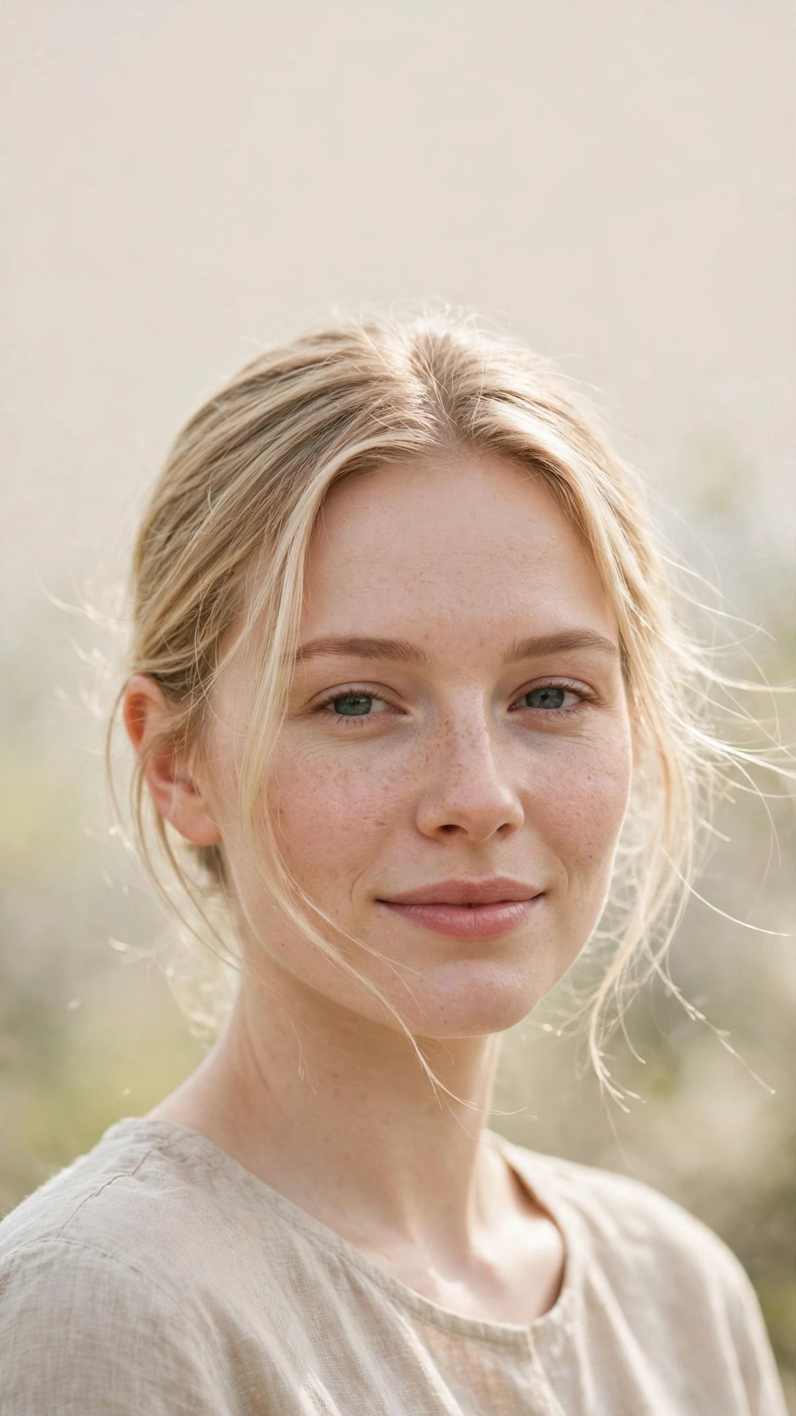 Olsen Tuck Hairstyles For Spring With Hair Tucked Behind The Ears With Delicate Natural Movement, Wispy Pieces Around The Face And Delicate Blonde Dimension