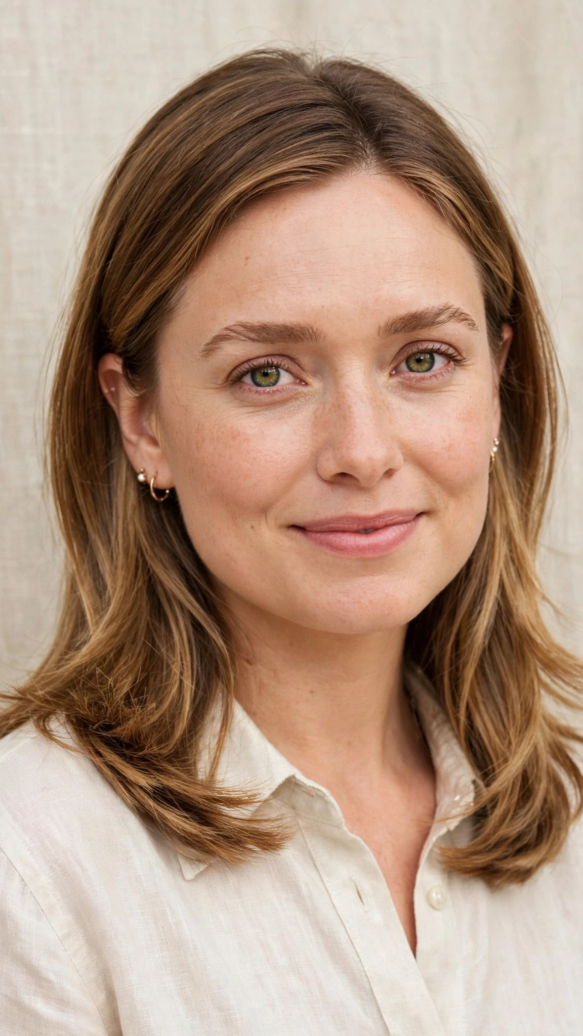 Olsen Tuck Hairstyles For Spring With Hair Tucked Behind The Ears With Airy Feathered Movement, Blunt Ends With Soft Layers And A Glossy Shine Finish