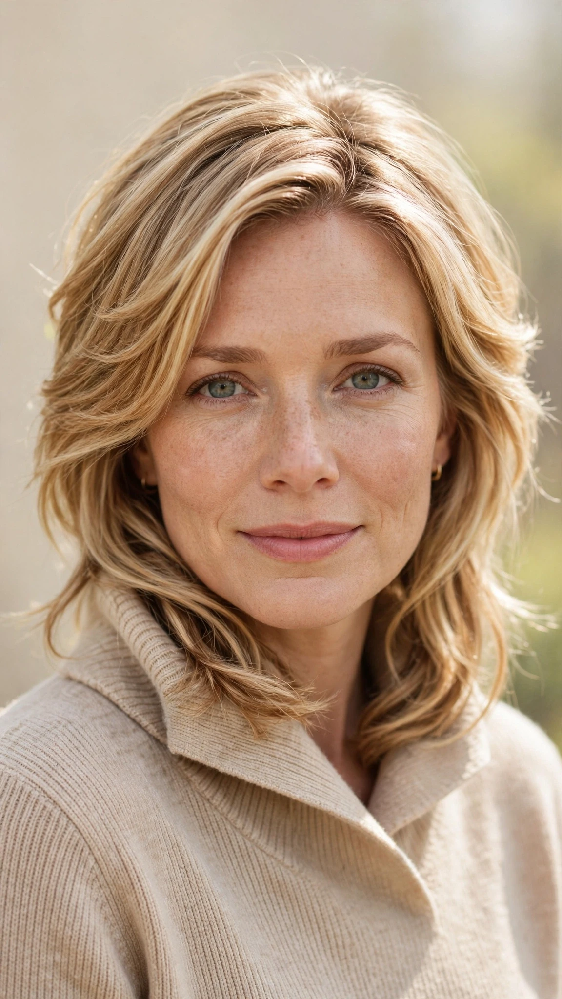 18 Olsen tuck hairstyles for spring with layered hair tucked into a collar That Are Chic, Fresh and Flattering 19 Olsen Tuck Hairstyles For Spring With Layered Hair Tucked Into A Collar With Gentle Tousled Texture, Face-Framing Layers And Honey Blonde Shine