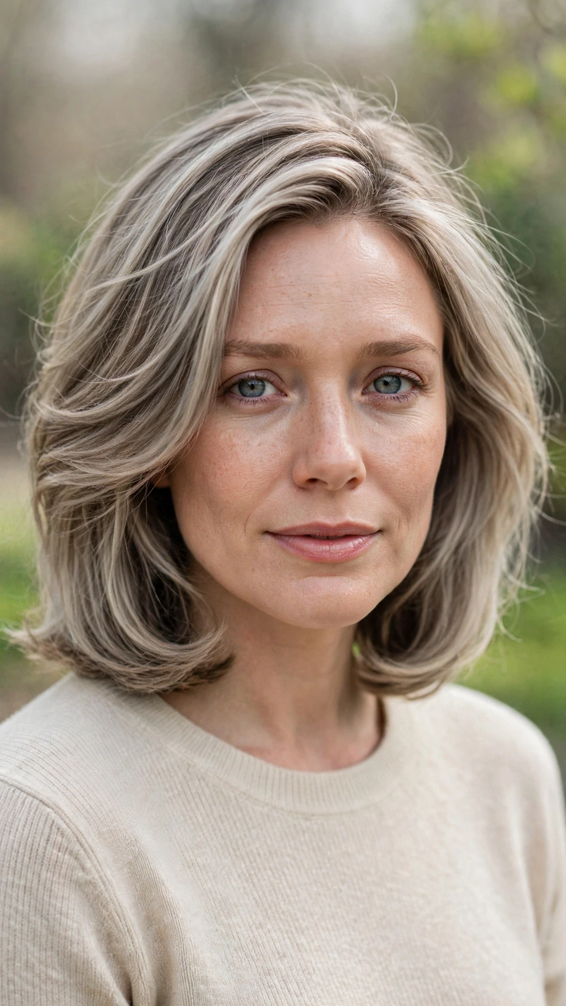 Olsen Tuck Hairstyles For Spring With Soft Waves And A Tucked Finish With Airy Feathered Movement, Subtle Internal Layers And Cool Ash Softness