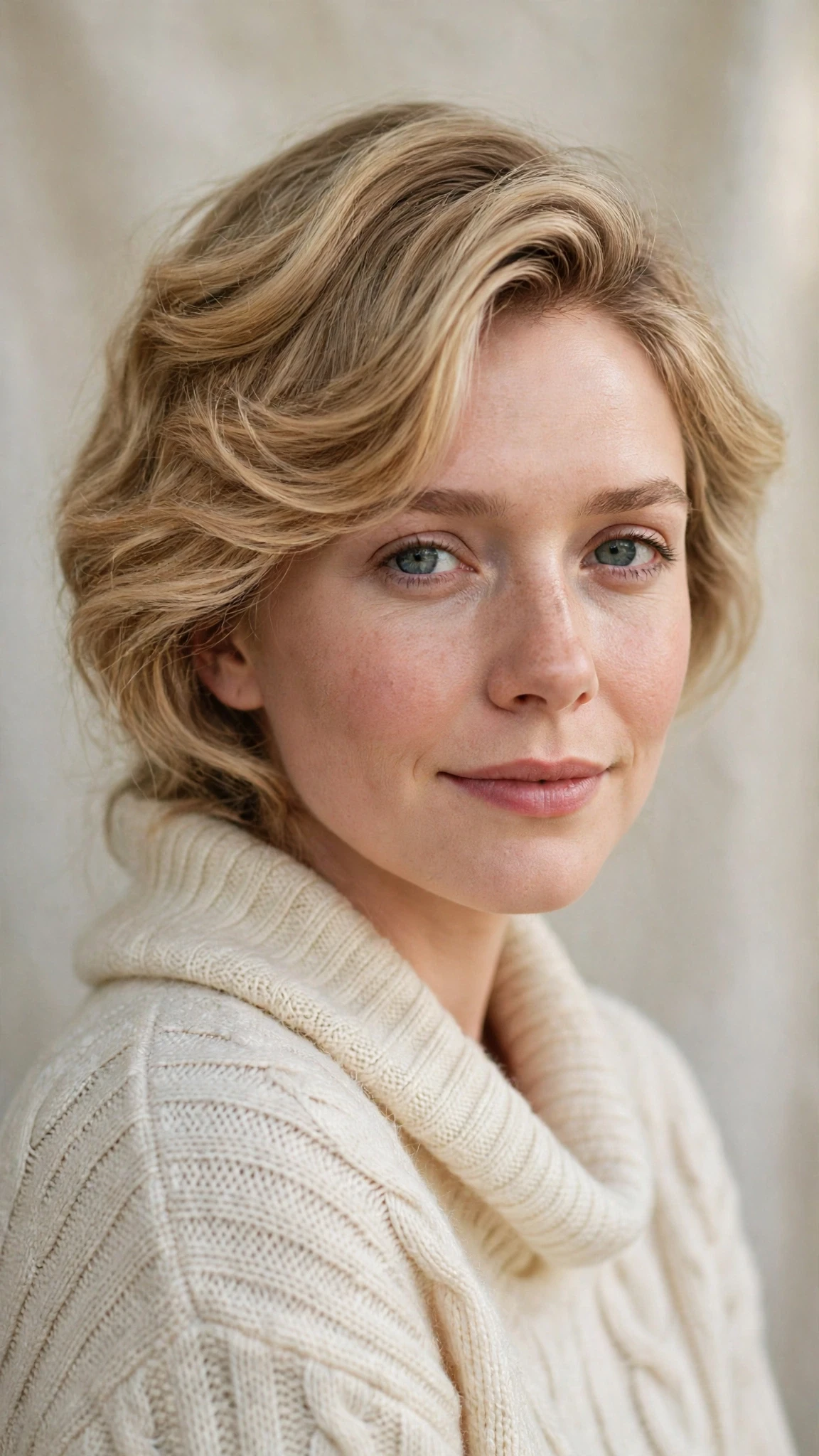 Olsen Tuck Hairstyles For Spring With Soft Waves And A Tucked Finish With Bouncy Volume At The Roots, A Soft Side-Swept Fringe And Soft Golden Pieces