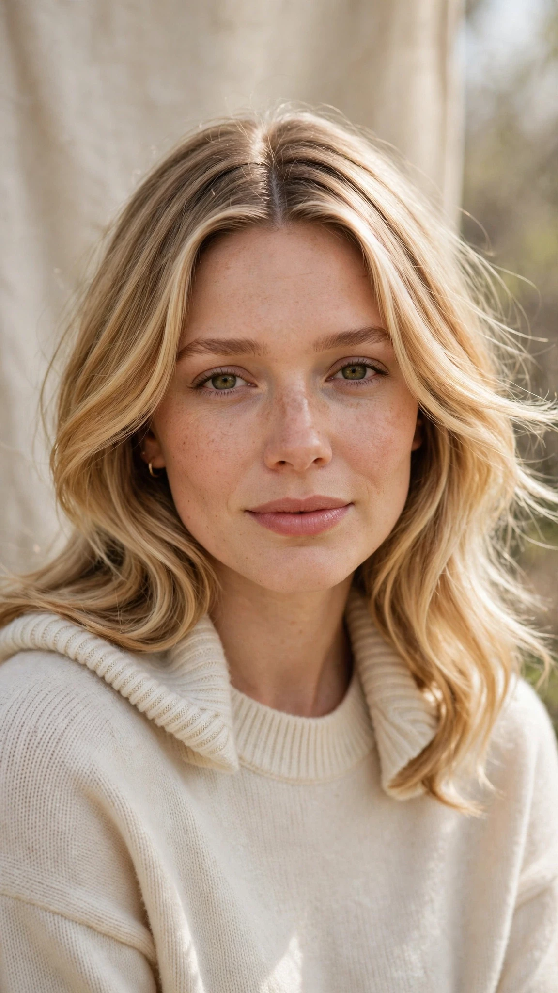 Olsen Tuck Hairstyles For Spring With Soft Waves And A Tucked Finish With Delicate Natural Movement, A Centre Part With Soft Layers And Honey Blonde Shine