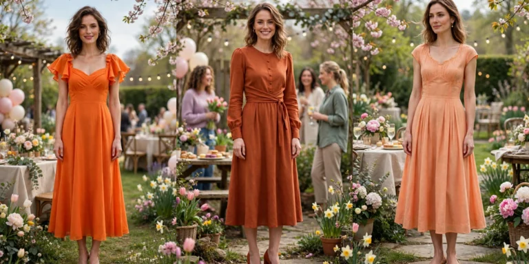 38 Orange Dress Outfits for Spring Parties That Are Fresh, Chic and Easy to Wear