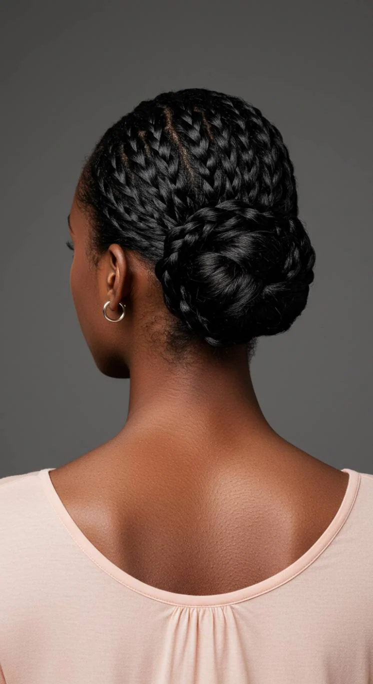Braided Low Bun