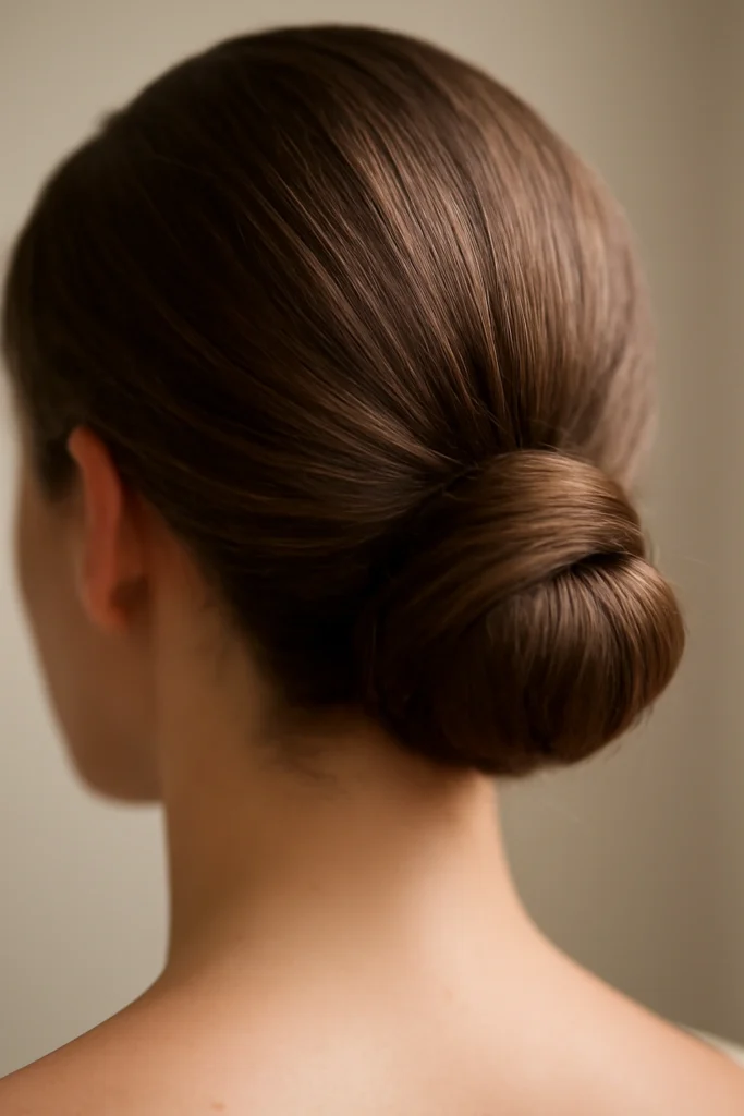 Low Bun for Thick Hair