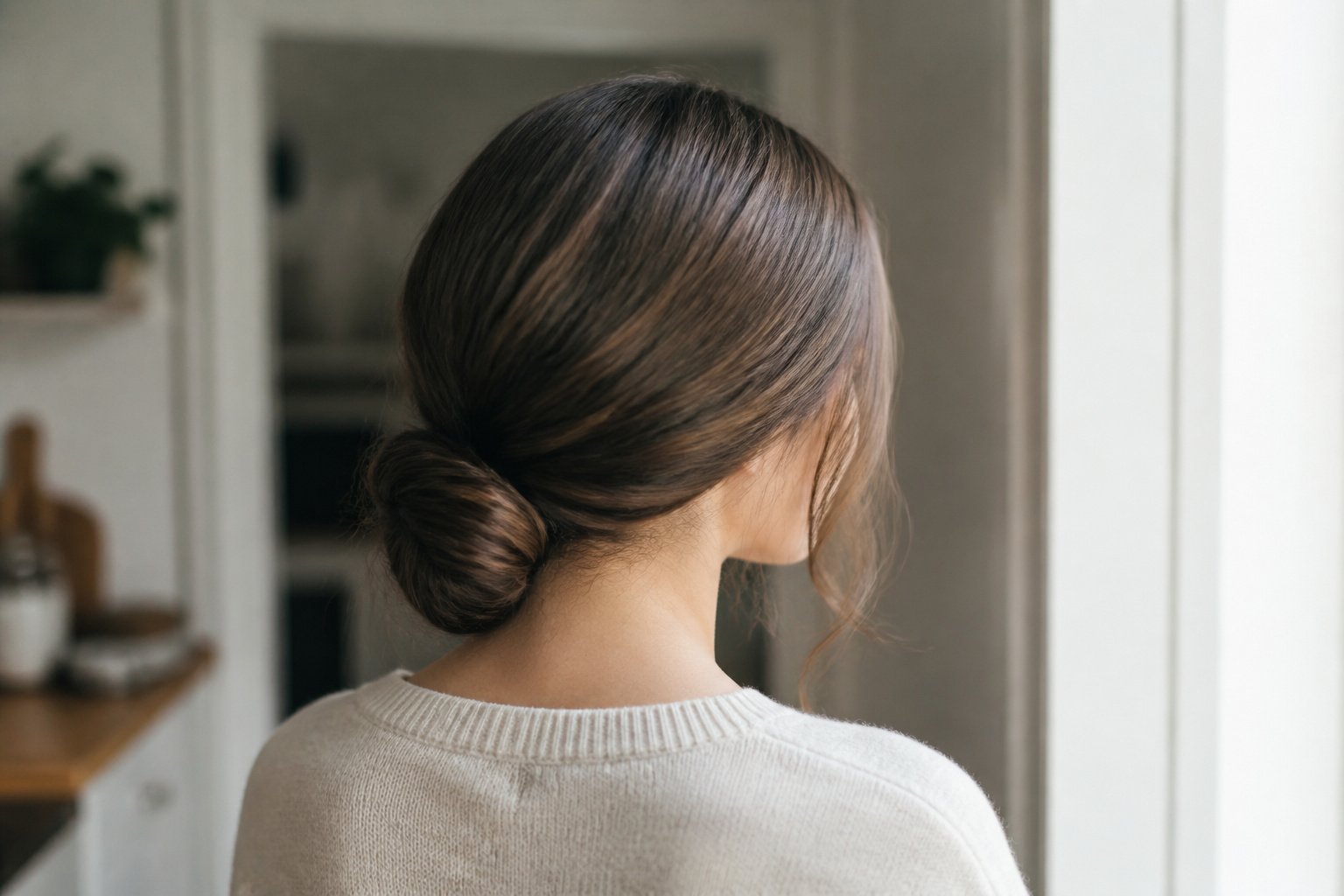 Low Bun with Hat-Friendly Volume