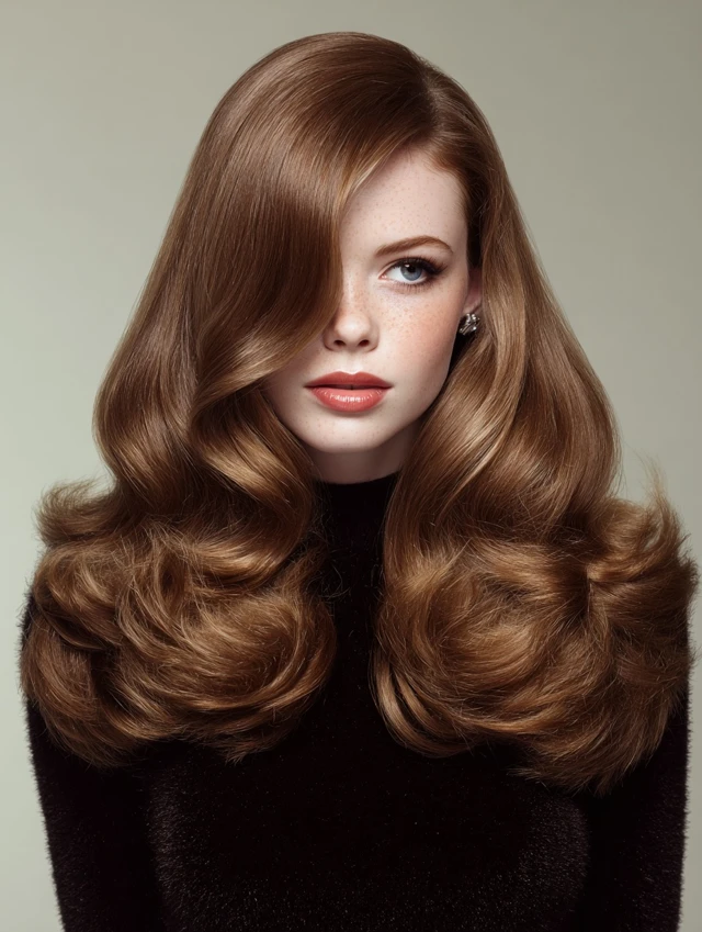 Softly Layered Blowout Curls with Movement