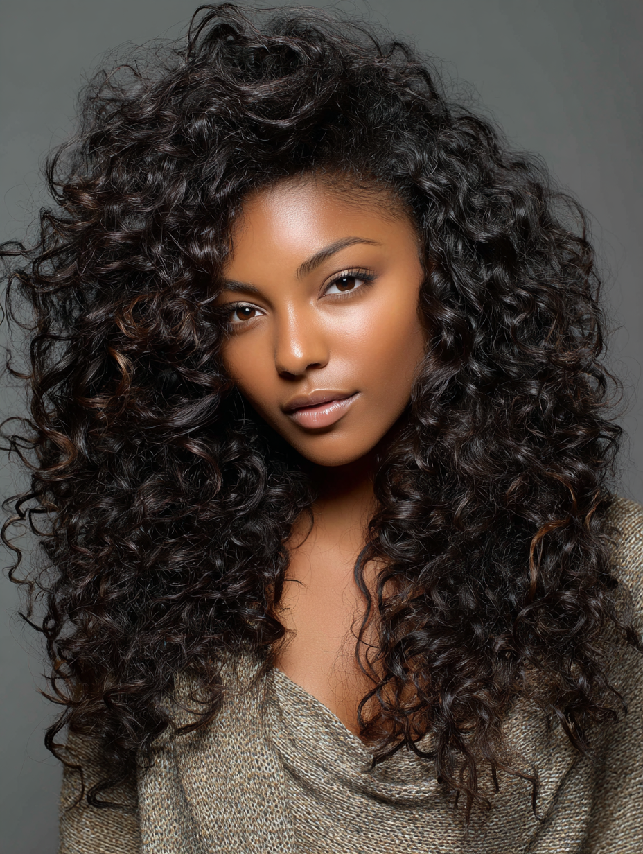 Loose Natural Texture With A Light Curl Cream