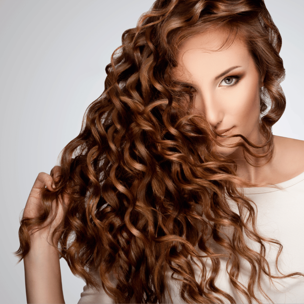 Free-Form Curls With Air-Dried Definition