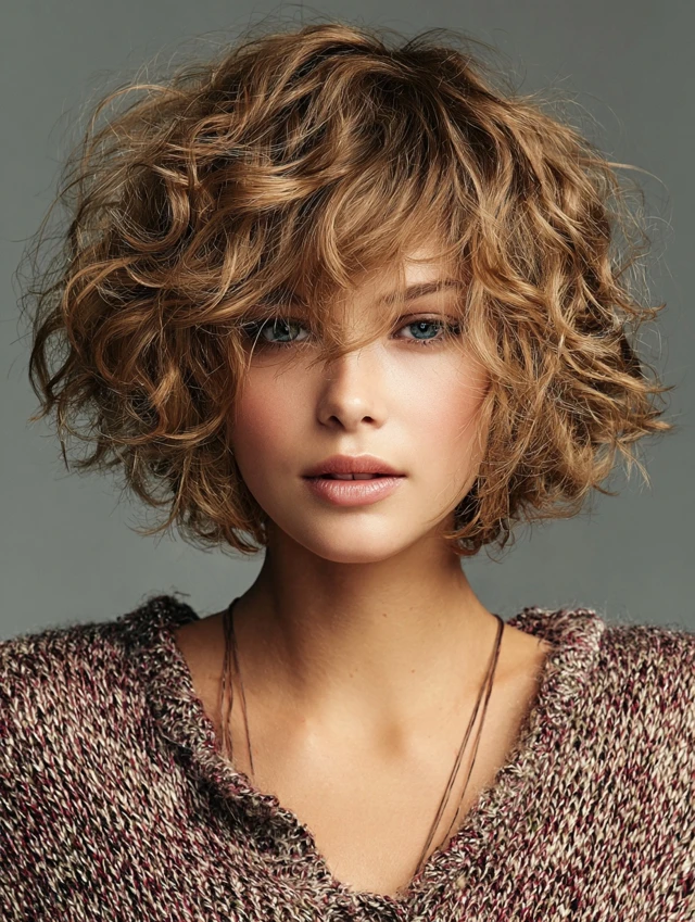 Relaxed Curly Layers With A Light Curl Cream