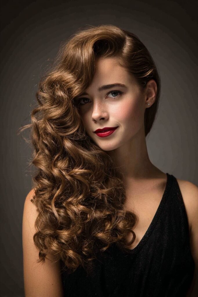 Bouncy Undone Curls With Air-Dried Definition