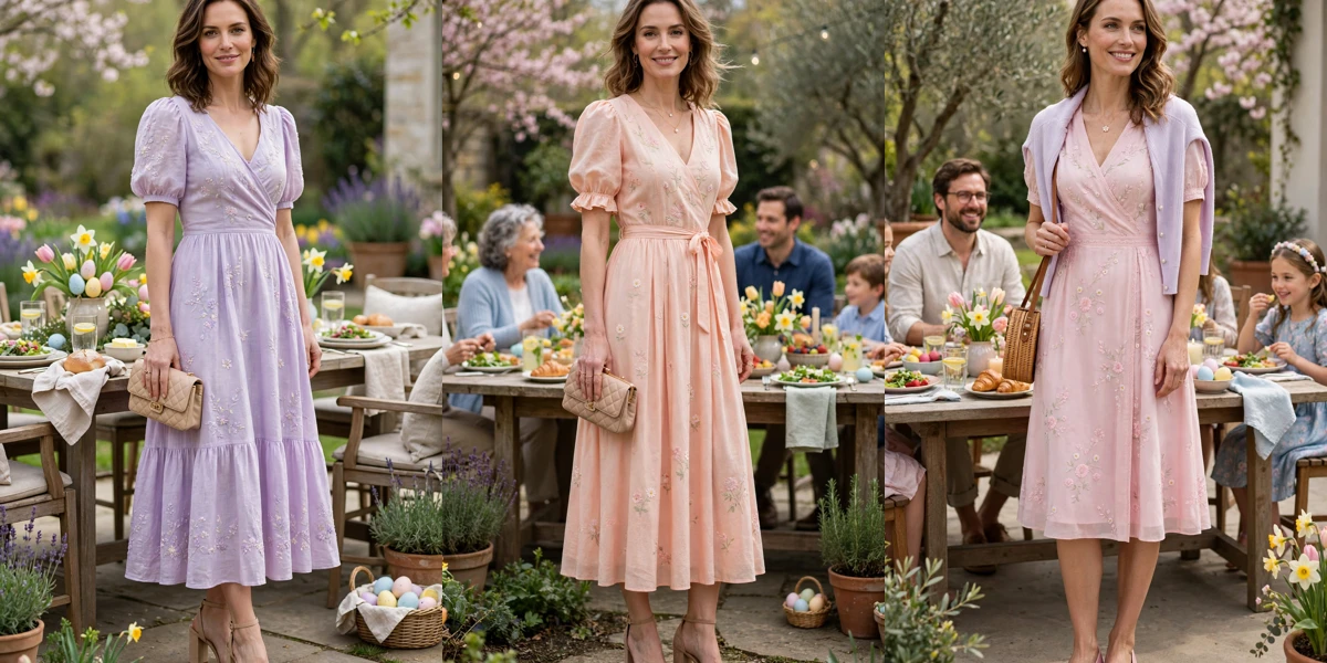 30 Pastel Easter Dress Outfits for Family Lunch That Are Fresh, Chic and Easy to Wear