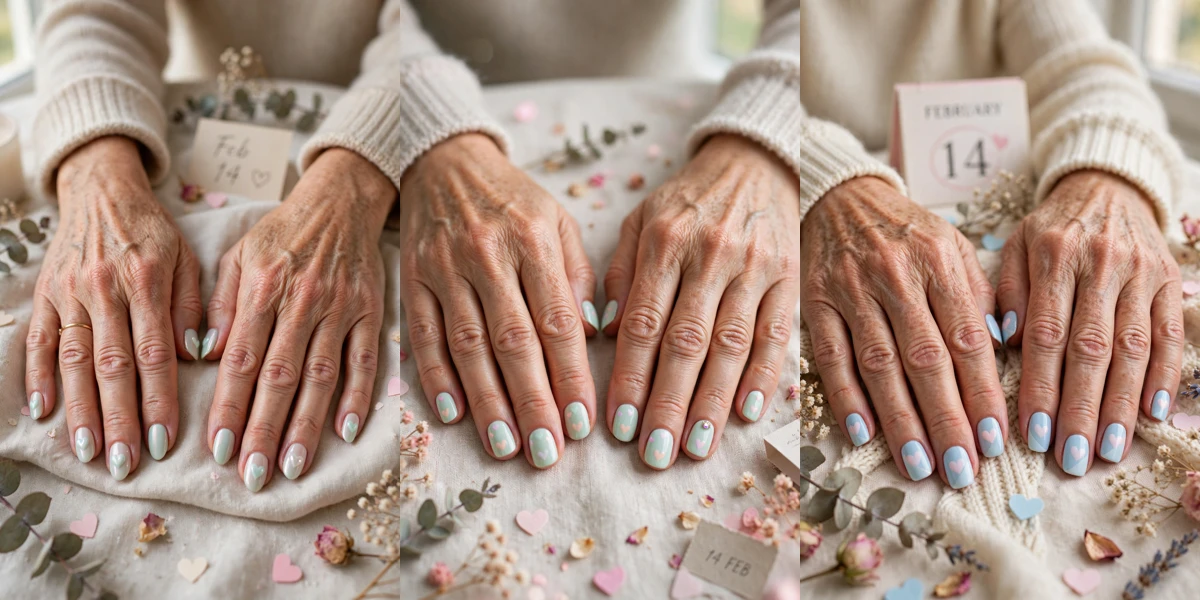 30 Pastel Heart Accent Nails for Women over 50 for February Celebrations That Are Chic, Pretty and Easy to Wear