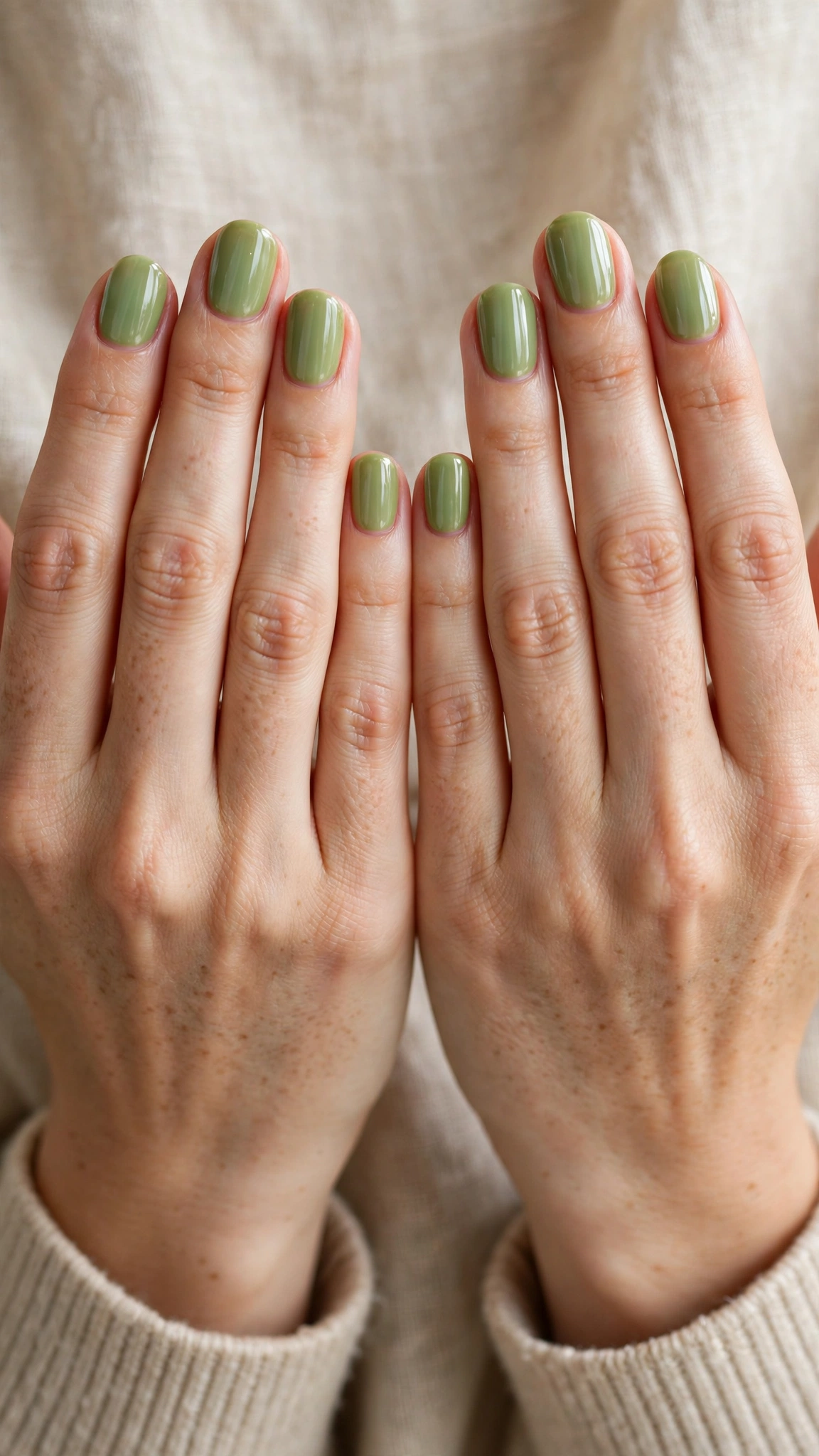 30 Pistachio Green Glazed Nails for March Everyday Wear That Are Fresh, Chic and Easy to Wear 24 Round Pistachio Green Glazed Nails with a glassy glazed finish and a sheer wash