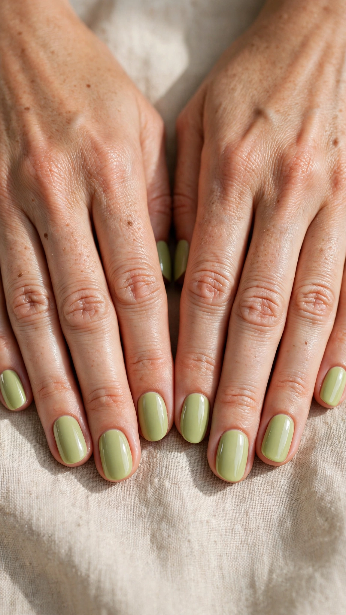 30 Pistachio Green Glazed Nails for March Everyday Wear That Are Fresh, Chic and Easy to Wear 27 Oval Pistachio Green Glazed Nails with a glazed finish and a creamy base