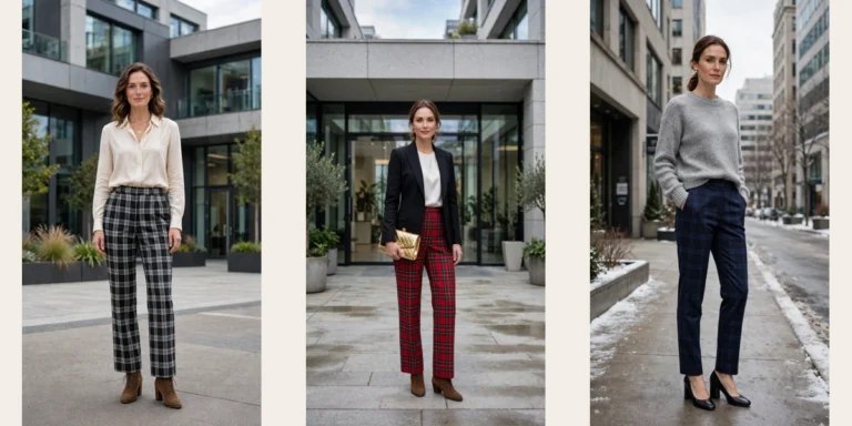 38 Plaid Trouser Outfits for Winter Office Wear That Are Chic, Warm and Elegant