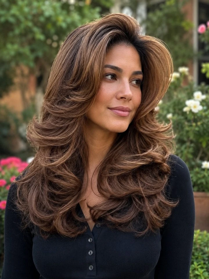 50 Retro Blowout Hairstyles for Fine Hair with Root Lift and Shine That Feel Full, Glossy and Easy to Wear 47 Fine Hair Blowout with a Smooth, Shiny Crown