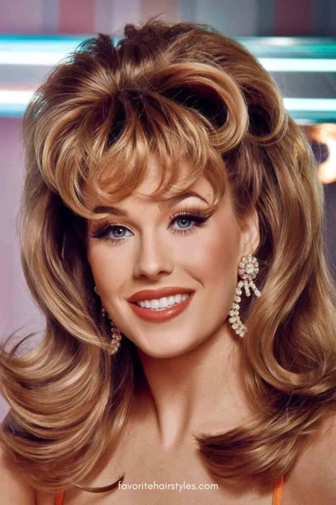 33 Retro Blowout Hairstyles for Long Hair with Flipped-Out Layers That Feel Bouncy, Flowing and Easy to Wear 25 Long Blowout with Side-Swept Flipped Layers