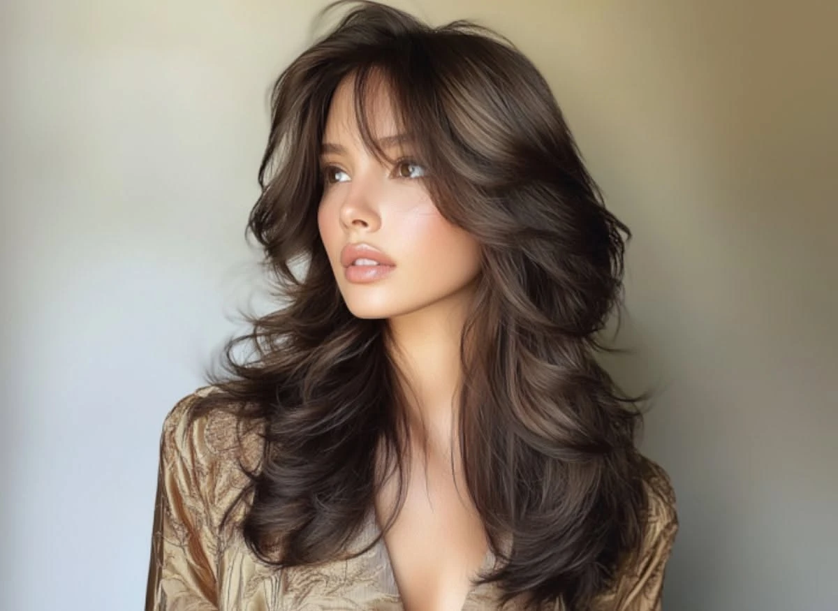33 Retro Blowout Hairstyles for Long Hair with Flipped-Out Layers That Feel Bouncy, Flowing and Easy to Wear 32 Classic Long Hair Flipped-Out Blowout with a Polished Finish