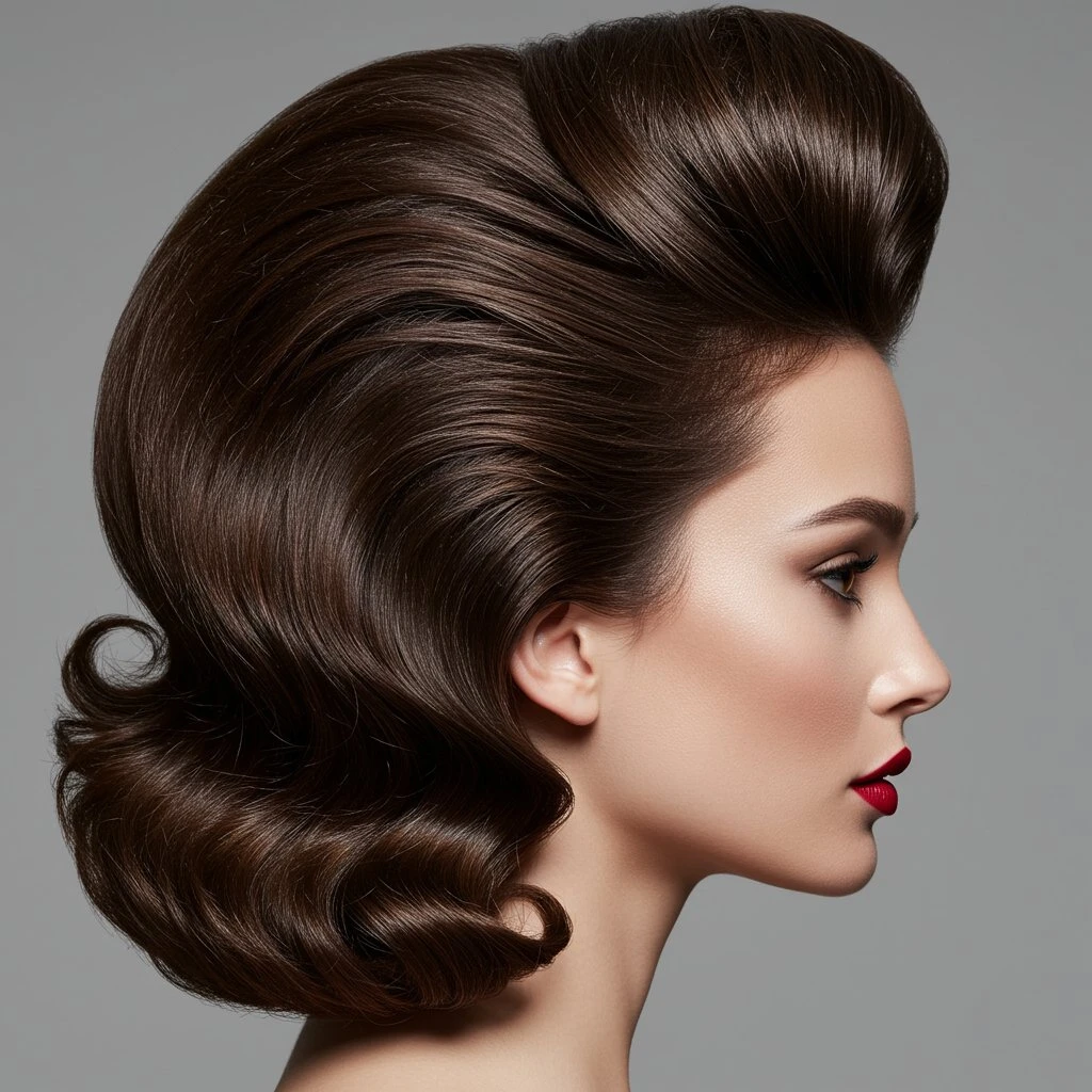 40 Retro Blowout Hairstyles for Medium Hair with an Off-Centre Part That Feel Bouncy, Polished and Easy to Wear 10 Classic Shoulder-Length Blowout with a Side Sweep