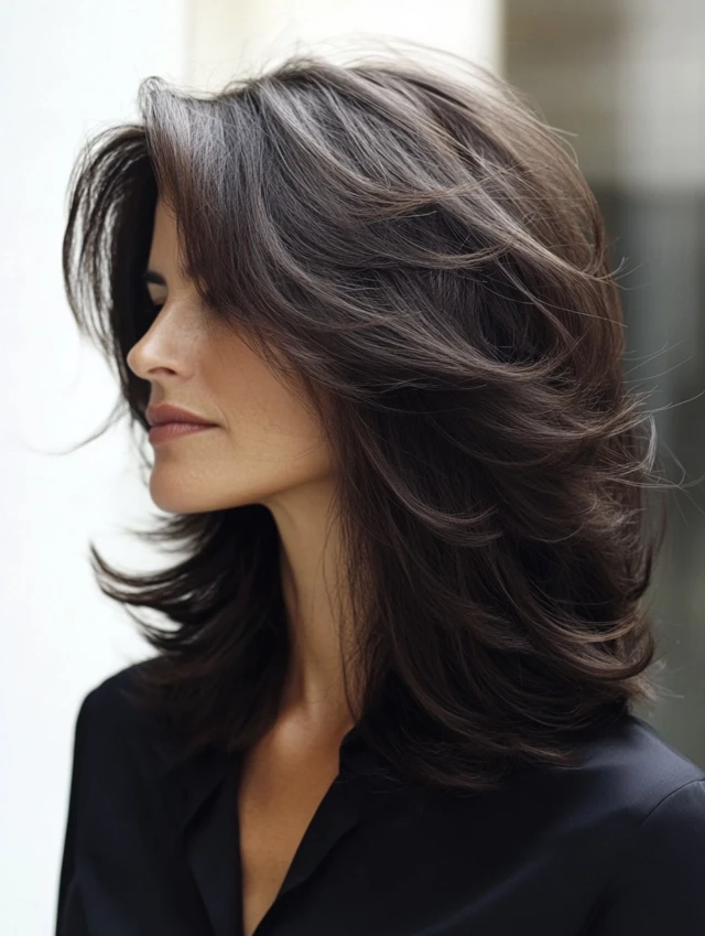 40 Retro Blowout Hairstyles for Medium Hair with an Off-Centre Part That Feel Bouncy, Polished and Easy to Wear 33 Retro Medium Blowout with a Soft, Touchably Smooth Finish