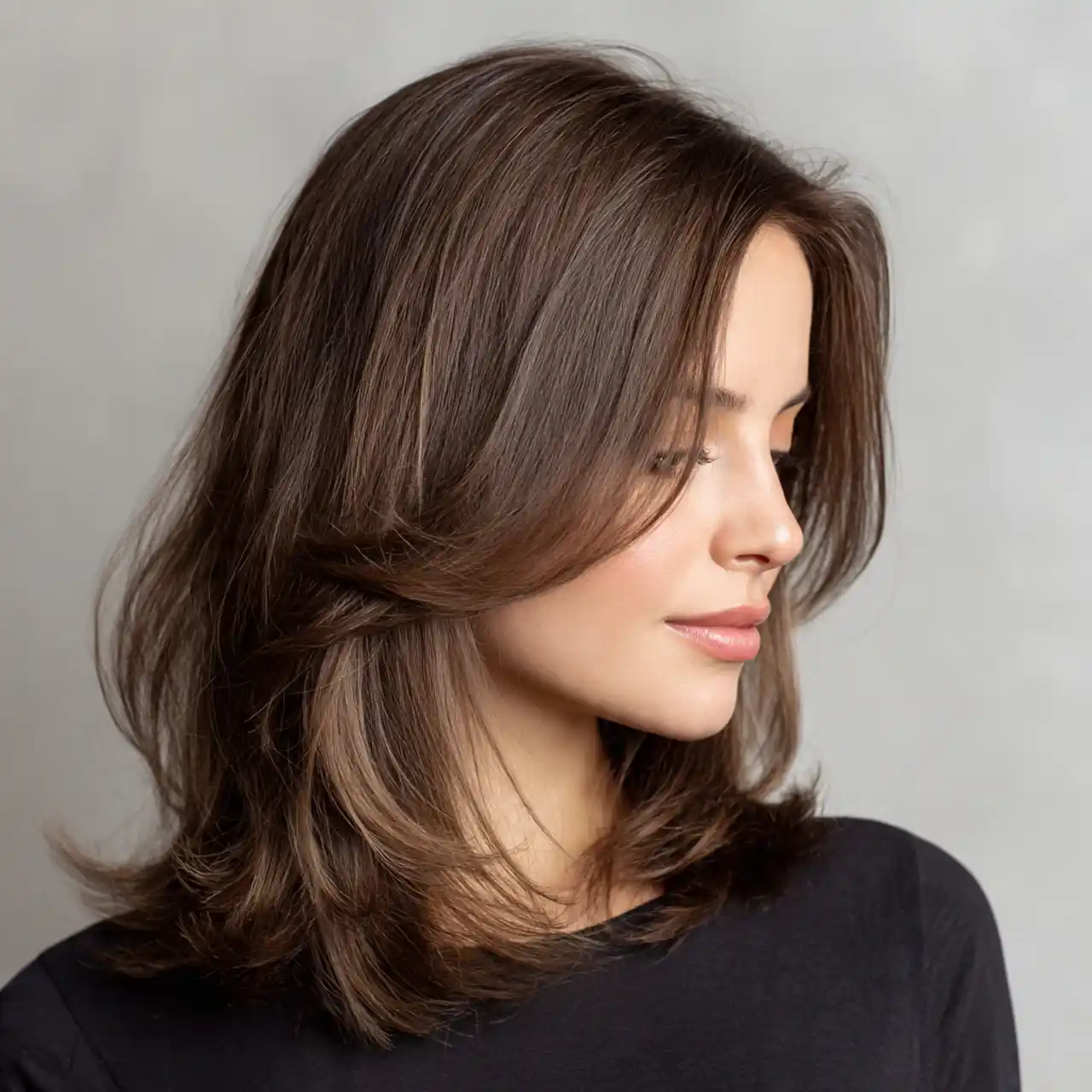40 Retro Blowout Hairstyles for Medium Hair with an Off-Centre Part That Feel Bouncy, Polished and Easy to Wear 37 Elegant Off-Centre Medium Blowout for Winter Evenings