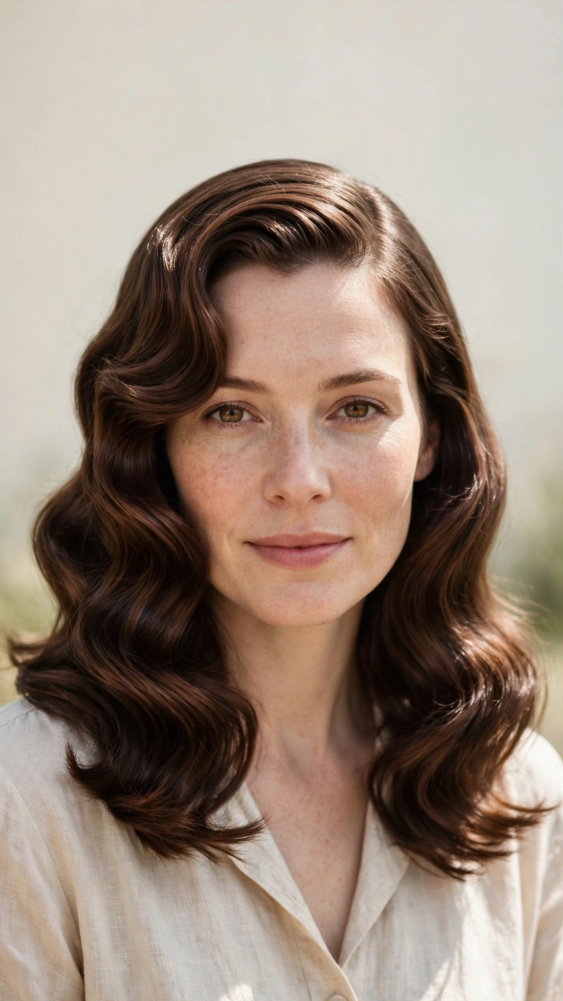 Retro Wave Hairstyles For Medium Hair With Polished Finger Waves With Silky Smooth Strands, Feathered Ends And A Glossy Shine Finish