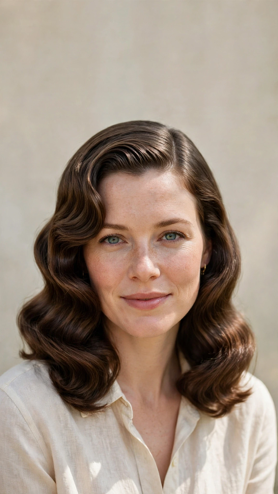 Retro Wave Hairstyles For Medium Hair With Polished Finger Waves With Silky Smooth Strands, A Deep Side Part And A Fresh Salon Shine