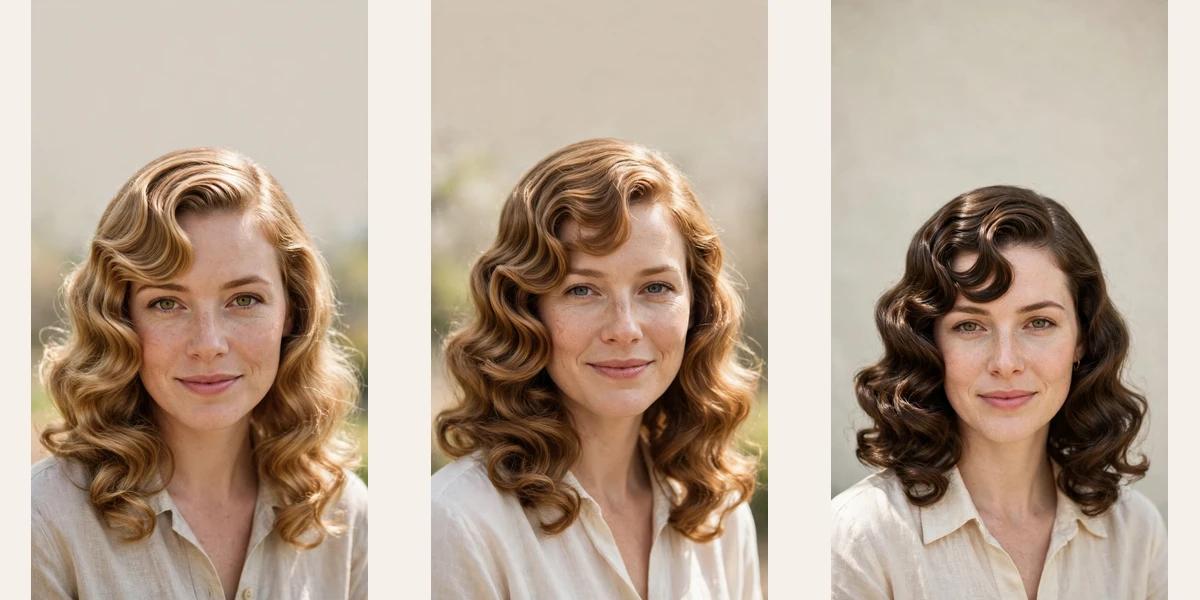 25 retro wave hairstyles for medium hair with polished finger waves